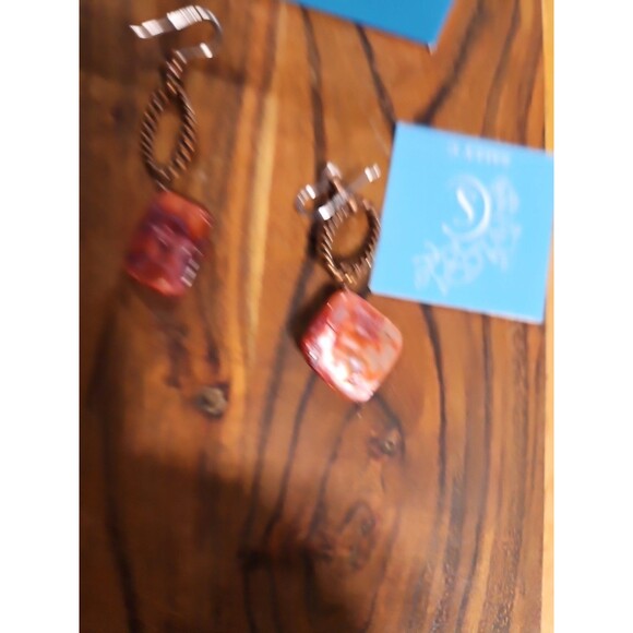 Sally C treasures jewelry earrings Copper & Stone - Picture 3 of 3